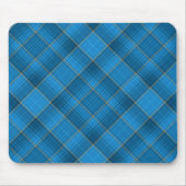 Blaues Kariertes Muster Mousepad (Vorne)