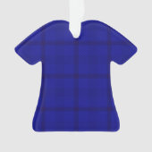 Blaues Kariertes Muster - Ornament (Vorderseite)