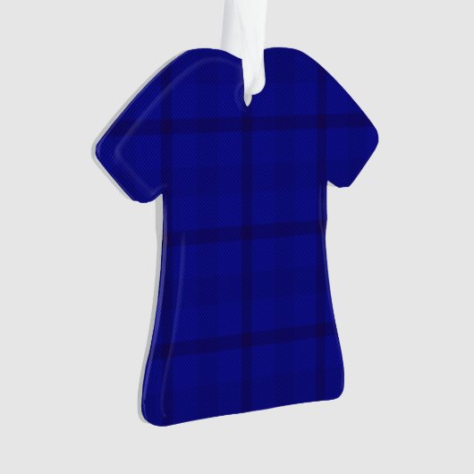 Blaues Kariertes Muster - Ornament (Vorderseite)