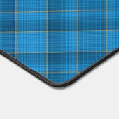 Blaues Kariertes Muster Schreibtischunterlage (Ecke)