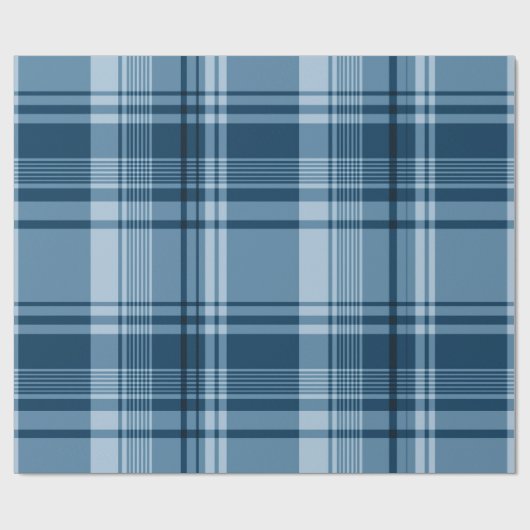 Blaues Kariertes Mustertrennpapier Geschenkpapier (Flach)