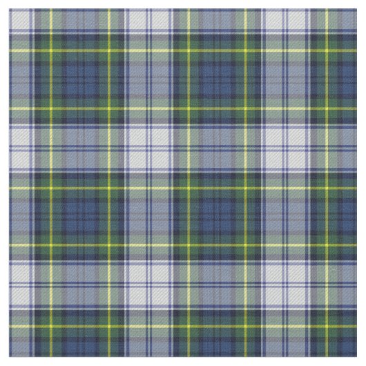 Blaues Kariertes Tartan-Gewebe Stoff (Nahaufnahme)