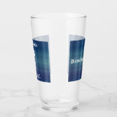 Blaues Kariertes Trinkglas Glas (Links)