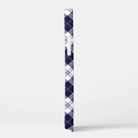 Blaues kariertes V2 Case-Mate iPhone Hülle (Rückseite / Rechts)