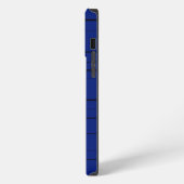 Blaues Karomuster iPhone Hülle (Linke Seite)