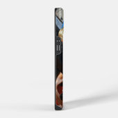 Blaues Karussellpferd iPhone Hülle (Rechte Seite)