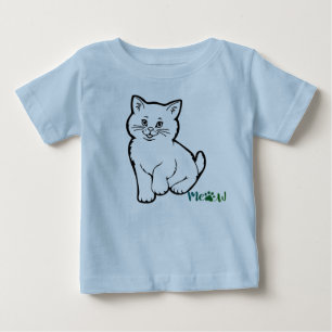 Blaues Kätzchen Baby T-shirt