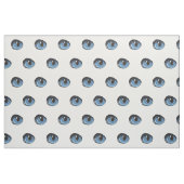 Blaues Katzenaugen-Muster Stoff (Fat Quarter (45,7 x 55,9 cm))