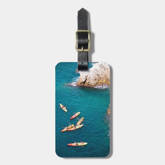 Blaues Kayaking Wasser Gepäckanhänger (Vorderseite vertikal)