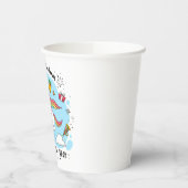 Blaues Kinderhorn Pappbecher (Links)