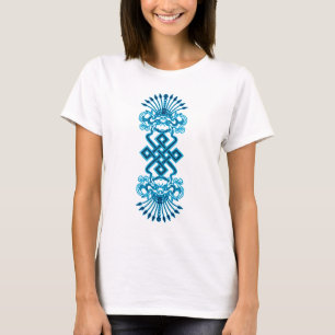 Blaues Kirttmukha Damen-Shirt T-Shirt