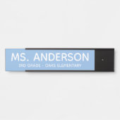 Blaues Klassenzimmertür-Schild Türschild (Vorderseite )