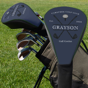 Blaues Klassik-Kreuz-Schlägername Golf Headcover