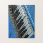 Blaues Klavier Puzzle (Vertikal)