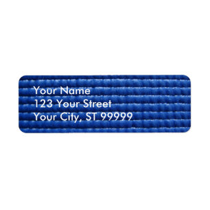 Blaues klebriges Yoga-Matten-Adressen-Etikett