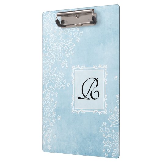 Blaues Klemmbrett (Links)