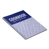 Blaues Kochbuch mit kundenspezifischem Notizblock (Rechte Seite)