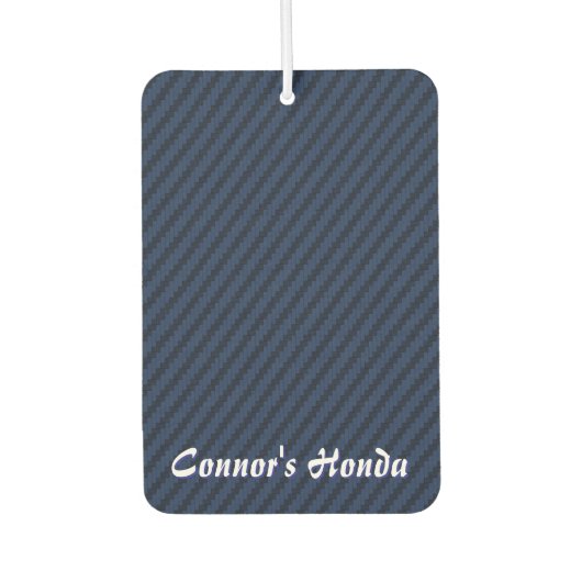 Blaues Kohlefaser Design Autolufterfrischer (Vorderseite)