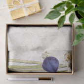 Blaues Kolibri-Vogel-Narzissen-Blumen-Seidenpapier Seidenpapier (Geschenk)