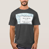 blaues Konzertticket T-Shirt (Vorderseite)