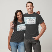 blaues Konzertticket T-Shirt (Unisex)