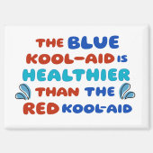 Blaues Kool Aid RECHTECKIGER MAGNET (Vorderseite)