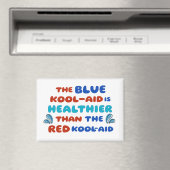 Blaues Kool Aid RECHTECKIGER MAGNET (In Situ (Geschirrspüler))