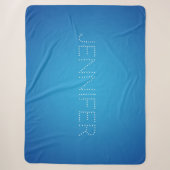 Blaues Korallenaqua Sherpadecke (Vorderseite)