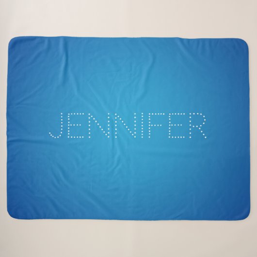 Blaues Korallenaqua Sherpadecke (Vorderseite (Horizontal))