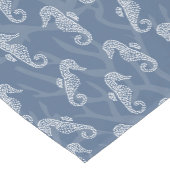 Blaues Korallenriff-nautischSeepferd Kurzer Tischläufer (Ecke)