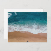 Blaues Körperwasser Feiertagspostkarte (Vorne/Hinten)