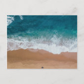 Blaues Körperwasser Feiertagspostkarte (Vorderseite)