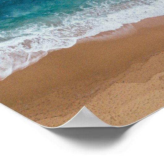 Blaues Körperwasser Poster (Ecke)