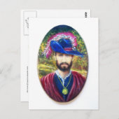 Blaues Korsair der Toskana Postkarte (Vorne/Hinten)