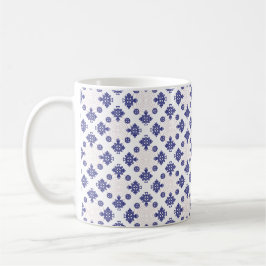 Blaues Kreuz-Anhänger-Muster Kaffeetasse