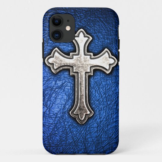 Blaues Kreuz Case-Mate iPhone Hülle (Rückseite)