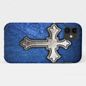 Blaues Kreuz Case-Mate iPhone Hülle (Rückseite (Horizontal))