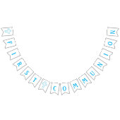 Blaues Kreuz-erste Kommunions-Fahne Wimpelkette (Alle)