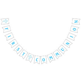 Blaues Kreuz-erste Kommunions-Fahne Wimpelkette