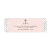 Blaues Kreuz mit Damaskusmuster (Vorne)