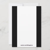 Blaues Kreuz mit Foto Einladung (Rückseite)