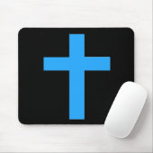 Blaues Kreuz Mousepad (Mit Mouse)