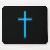 Blaues Kreuz Mousepad (Vorne)