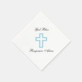 "Blaues Kreuz" Napkins Serviette (Ecke)