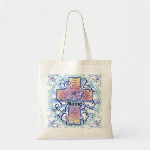 Blaues Kreuz Serenity-Gebets-Tasche Tragetasche
