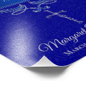 Blaues Kreuz Speicher mit Namensdaten freigeben Fotodruck (Ecke)