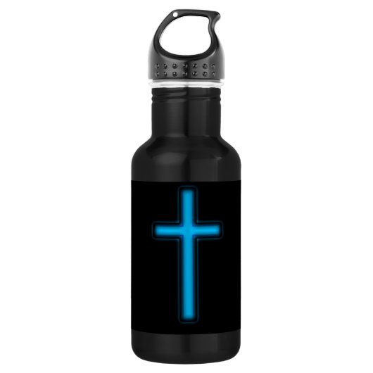 Blaues Kreuz Trinkflasche (Vorderseite)