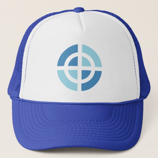 Blaues Kreuz Truckerkappe (Vorderseite)