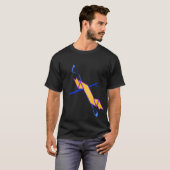 Blaues Kreuz und Gold Sash T-Shirt (Vorne ganz)