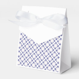 Blaues Kreuzanhänger-Muster Geschenkschachtel